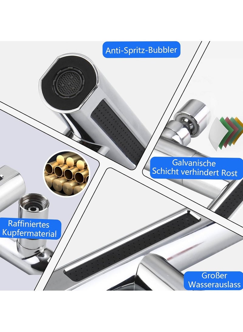 4-in-1 swivel water faucet connection and accessory, multi-functional water saving faucet for a kitchen or bathroom faucet, easy to use and install. - Image 4