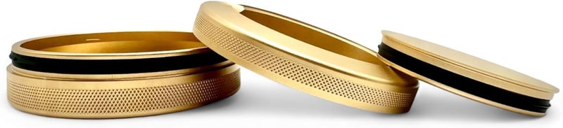 Syn Tin First Responders: Fire | Zyn Metal Can | Metal Zyn Container | Pouch Container | Small Storage Tin (Champagne Gold) - Image 2