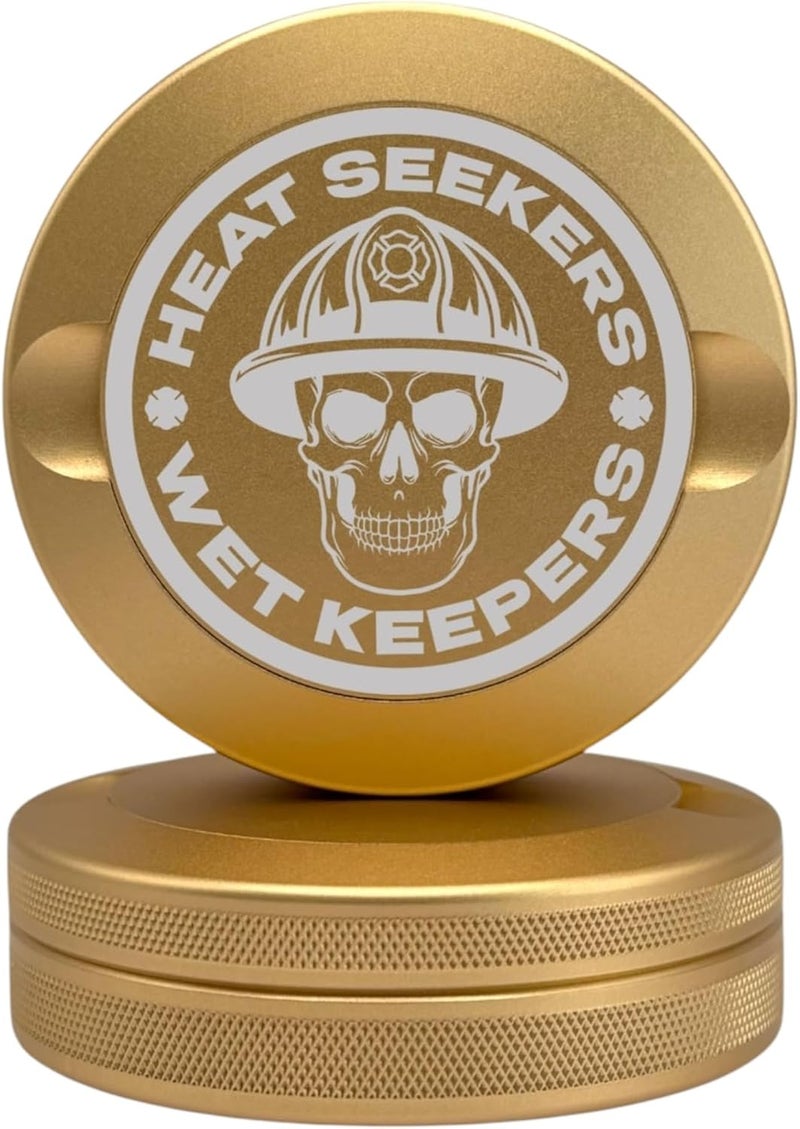 Syn Tin First Responders: Fire | Zyn Metal Can | Metal Zyn Container | Pouch Container | Small Storage Tin (Champagne Gold) - Image 1