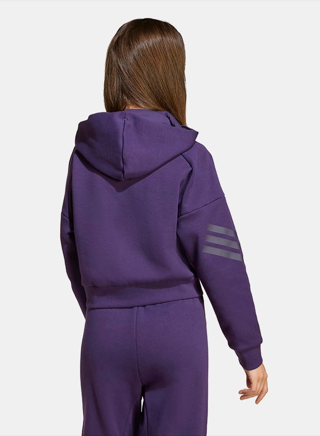 Adidas Future Icons 3-Stripes Full-Zip Hooded Track Jacket Kids - Image 2