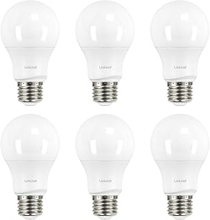 Linkind A19 LED Light Bulbs Dimmable, 60W Equivalent, 2700K Soft White, 9.5W 800 Lumens, E26 Standard Base, UL Listed, - Image 1