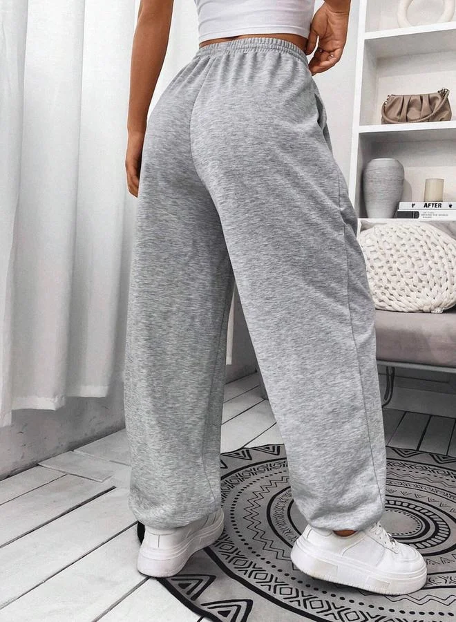 تايك تو جوغر سادة بخصر مطاطي وحبل شد