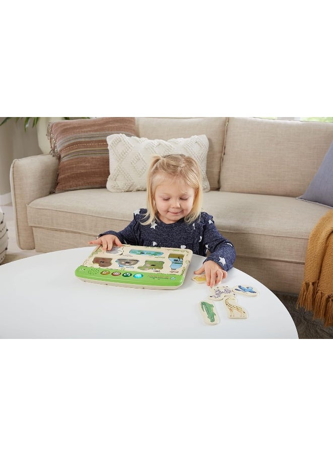 LeapFrog Interactive Wooden Animal Puzzle, Interactive Toy With 4 Modes, Teaches French And English Vocabulary, Educational Toy With Letters, Sounds, Numbers And Animals, Boys And Girls Aged 2 Years +  - Image 5