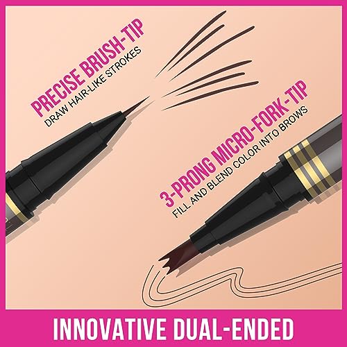 iMethod Microblading Eyebrow Pencil - Brow Pencil 2-in-1 Dual-Ended Eyebrow Pen with 3-Prong Micro-Fork-Tip Applicator and Precise Brush-Tip Creates Natural-Looking Brows, Stay on All Day, Black Brown - Image 4