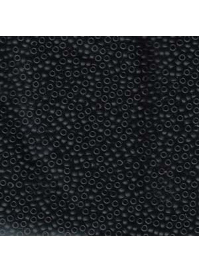 Miyuki Black Matte Miyuki Japanese Round Rocailles Glass Seed Beads 11/0 Approximately 24 Gram 5 Inch Tube
