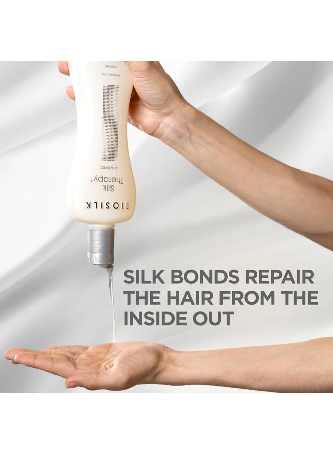 BIOSILK شامبو علاج الحرير، منظف شعر لطيف يوفر شعر صحي ولامع، رائع لجميع أنواع الشعر، خالي من الكبريتات والبارابين، وغير مختبر على الحيوانات، 12 أونصة - Image 4