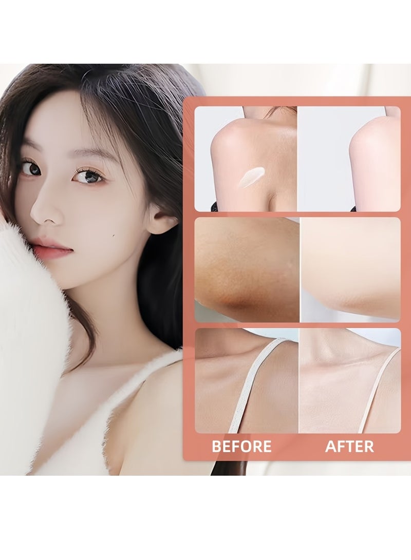 BARUBT Gluta Whitening Lazy Cream 30G Moisturizing Brightening Lazy Cream  Brighten Cover Blemishes Non Sticky Brighter and Whiter Face and Skin Gel Anti Aging Dark Spot Remover Moisturizer Tone Up Cream - Image 5