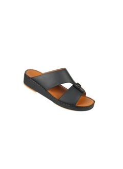 barjeel uno 008-3720 Barjeel Uno Mens Arabic Sandals BS 37 Black  - Image 3