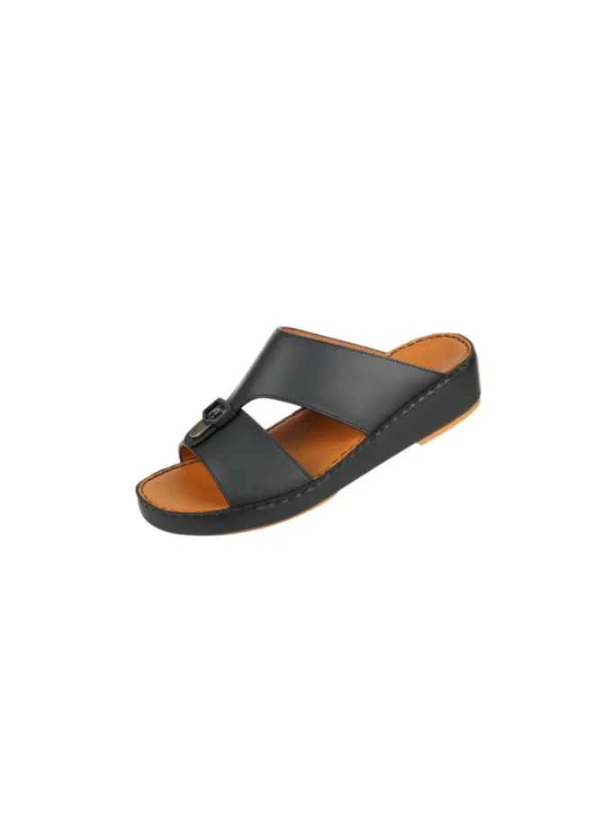 barjeel uno 008-3720 Barjeel Uno Mens Arabic Sandals BS 37 Black