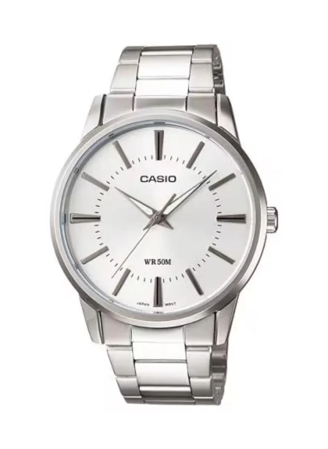 CASIO Men's Analog Display Watch With Silver Stainless Steel Strap - MTP-1303D-7A