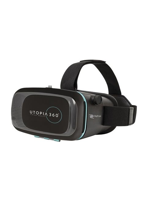 Utopia 360° VR Headset | 3D Virtual Reality Headset for VR Games, 3D Movies, and VR Apps - Compatible with iPhone and Android Smartphones (2018 Virtual Reality Headset Model)