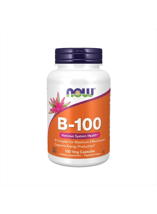 Now Foods B-100, 100 Capsules (Pack of 2) - Image 1