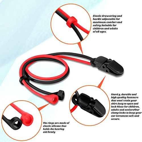 Fiada 6 Pcs Hearing Aid Clip with Lanyard for Adults Safety Adjustable Holder with Clip Anti-lost for Various Hearing Devices - Image 4