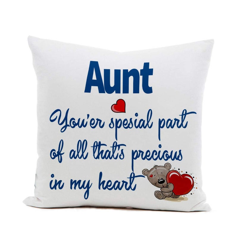 Kesri Gifts Kesri Gifts Aunt You are Special Theme Cushion Cover 12x12 Inch with Filler Gift for Aunt Birthday KA113 - Image 2