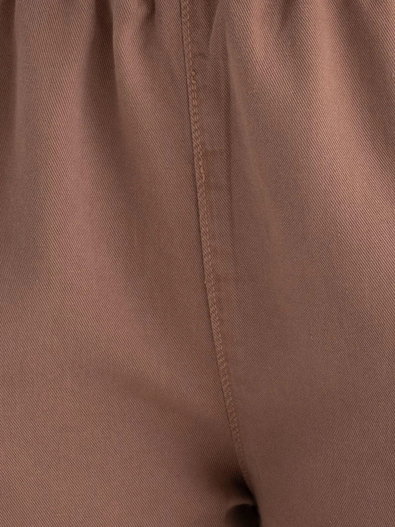 HICCUP High Waist Drawstring Straight Leg Trousers
