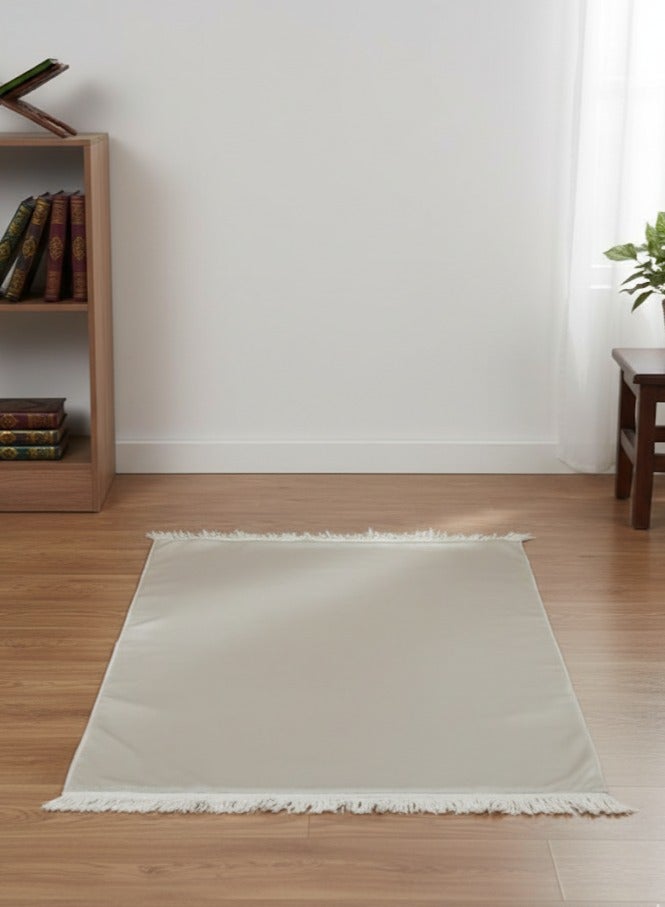 SUNDUS Prayer Mat Golden Elegant and luxurious design with a large and comfortable size covered with a soft and textured fabric made from the finest cotton. - Image 4