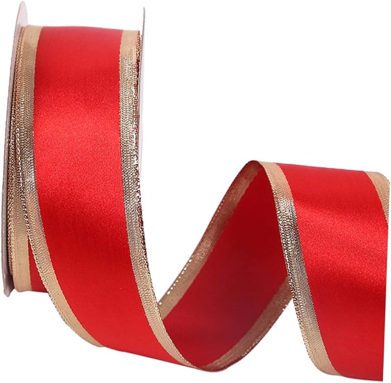 Red Flower Cake Box Gift Wrap Ribbon Shiny Glossy Curling String for Birthday Wedding Party Decor - Image 1