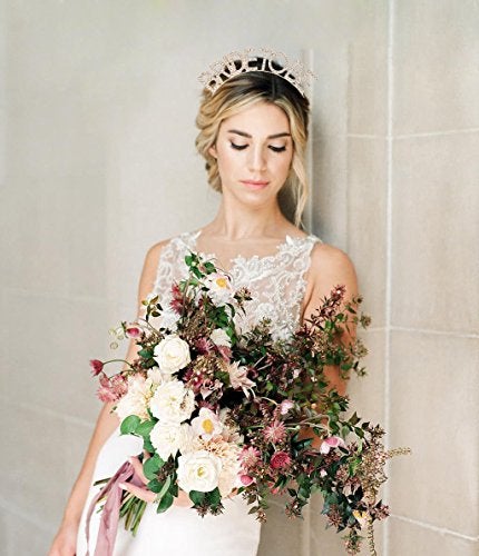 DAXI Wedding Bridal Tiaras Bride to Be Tiara Bridal Shower Headband Bachelorette Party Crown Decorations - Image 3