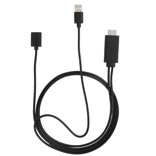 Mrisata 2 in 1 1080P USB to HDMI Adapter, USB Female to HDMI Male, iPhone Android, Black, 1M - Image 2