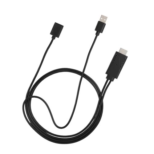 Mrisata 2 in 1 1080P USB to HDMI Adapter, USB Female to HDMI Male, iPhone Android, Black, 1M - Image 5