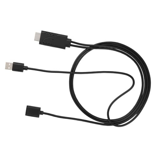 Mrisata 2 in 1 1080P USB to HDMI Adapter, USB Female to HDMI Male, iPhone Android, Black, 1M - Image 3