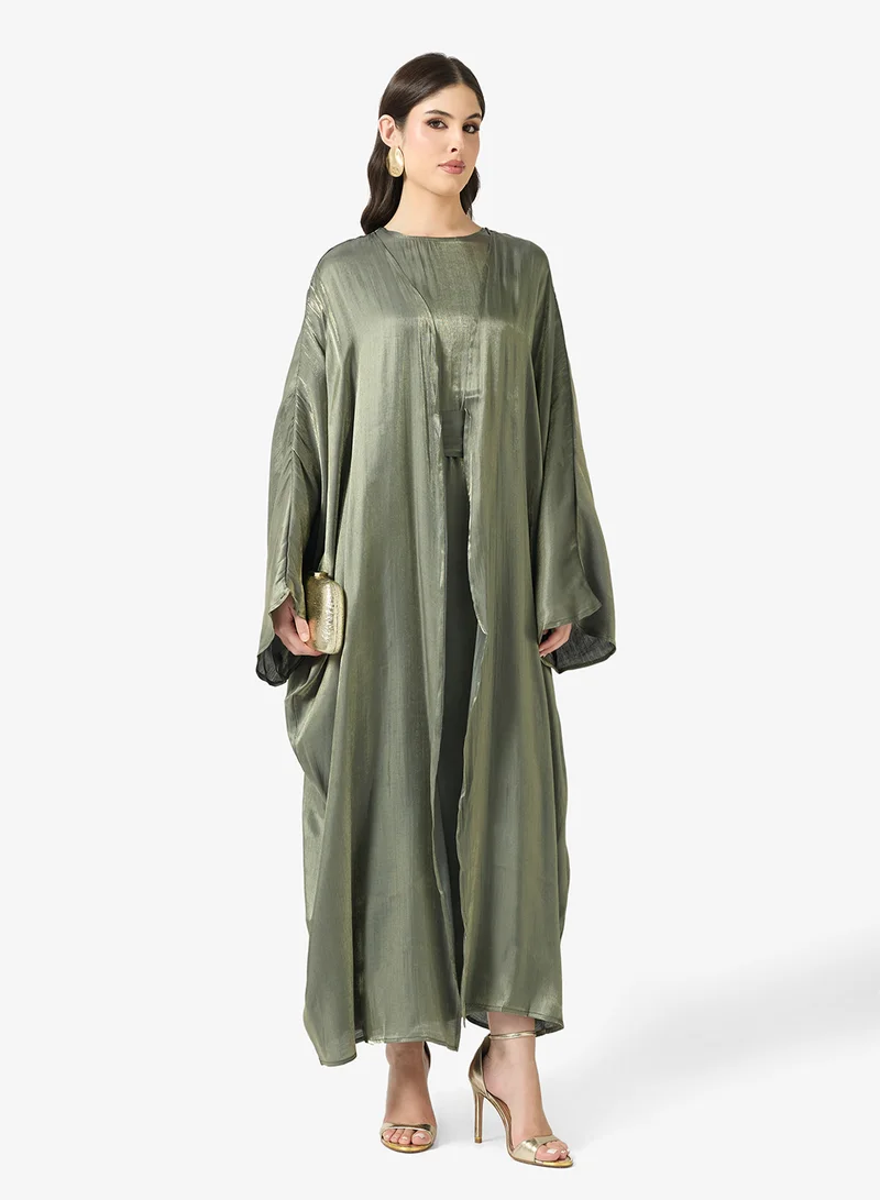 Khizana  Tonal Abaya With Inner Dress for Women | Best Price UAE
