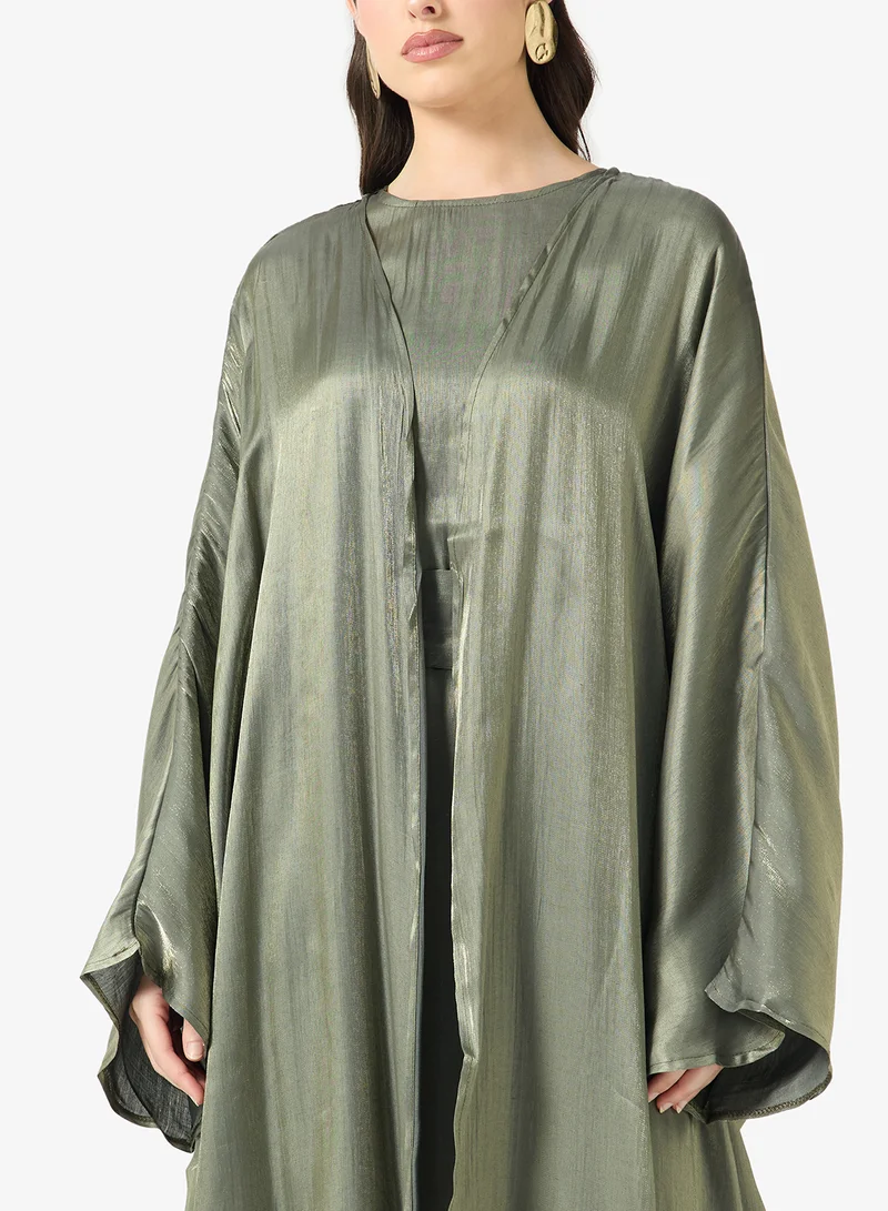 Khizana  Tonal Abaya With Inner Dress for Women | Best Price UAE