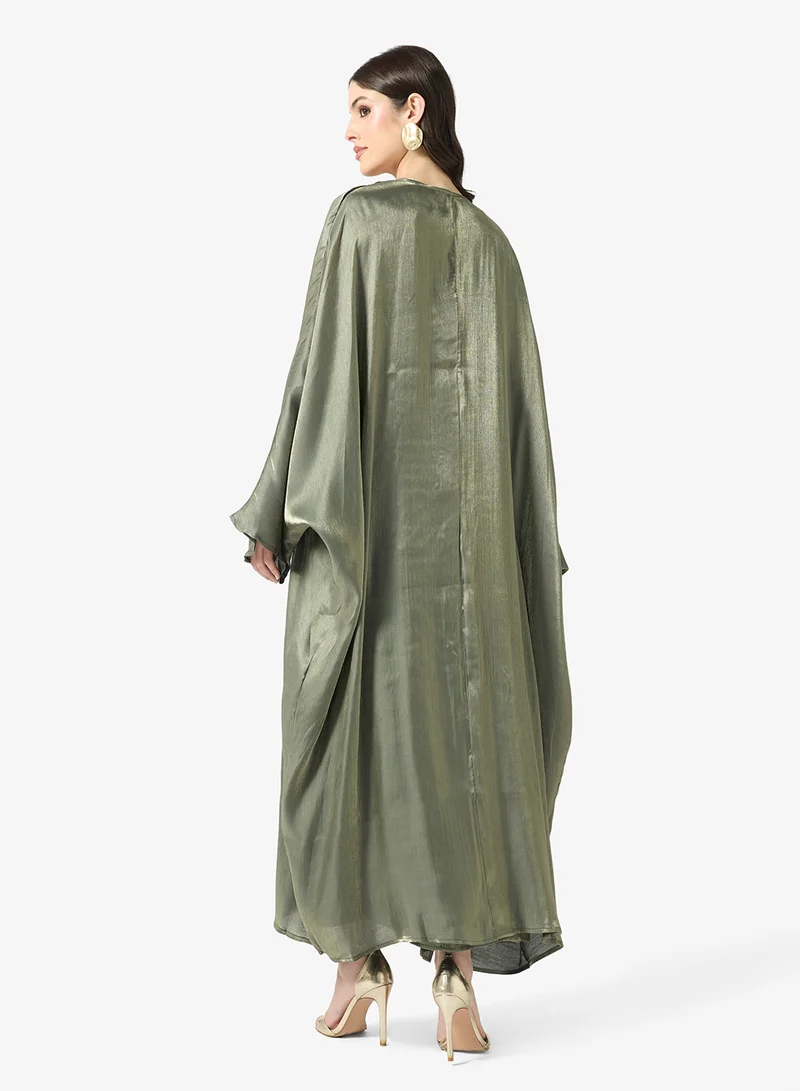 خزانة Tonal Abaya With Inner Dress