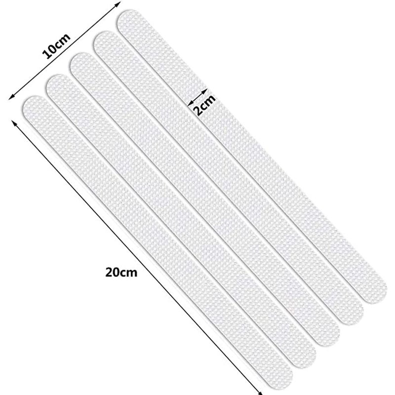 PRAYAS AntiSlip Strip Stickers Bathtub Safety Shower Treads with Scraper Bath Shower NonSlip Strip for Bath Shower Room Kitchens Baby Rooms Stairs Pack of 50 - Image 2