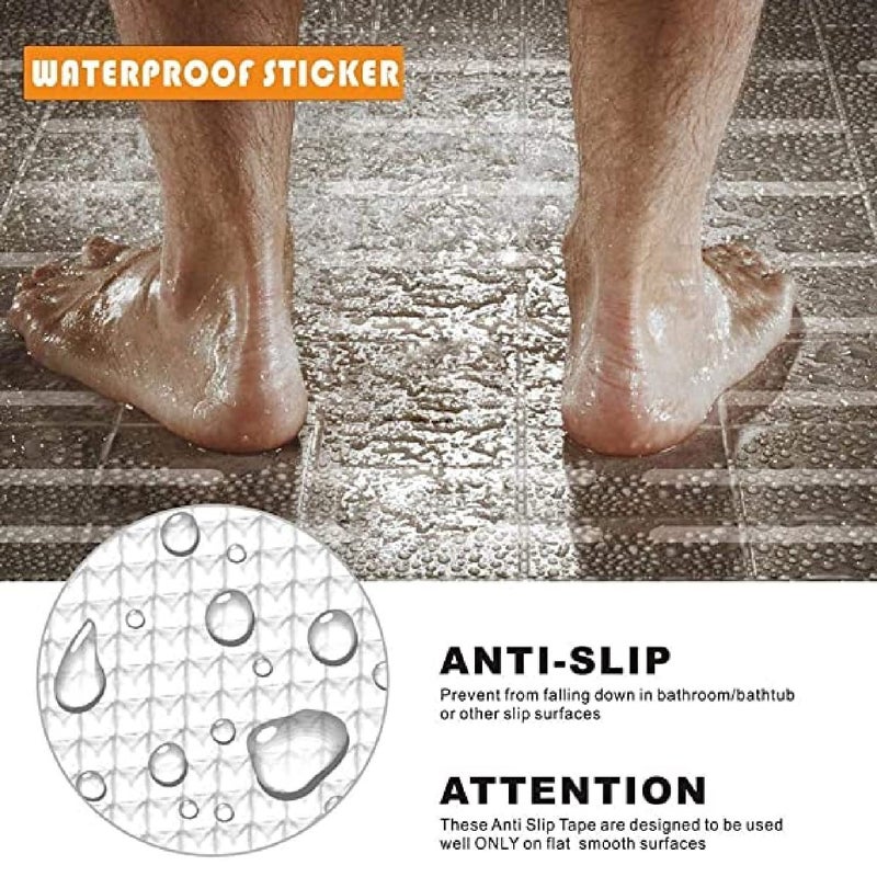 PRAYAS AntiSlip Strip Stickers Bathtub Safety Shower Treads with Scraper Bath Shower NonSlip Strip for Bath Shower Room Kitchens Baby Rooms Stairs Pack of 50 - Image 5
