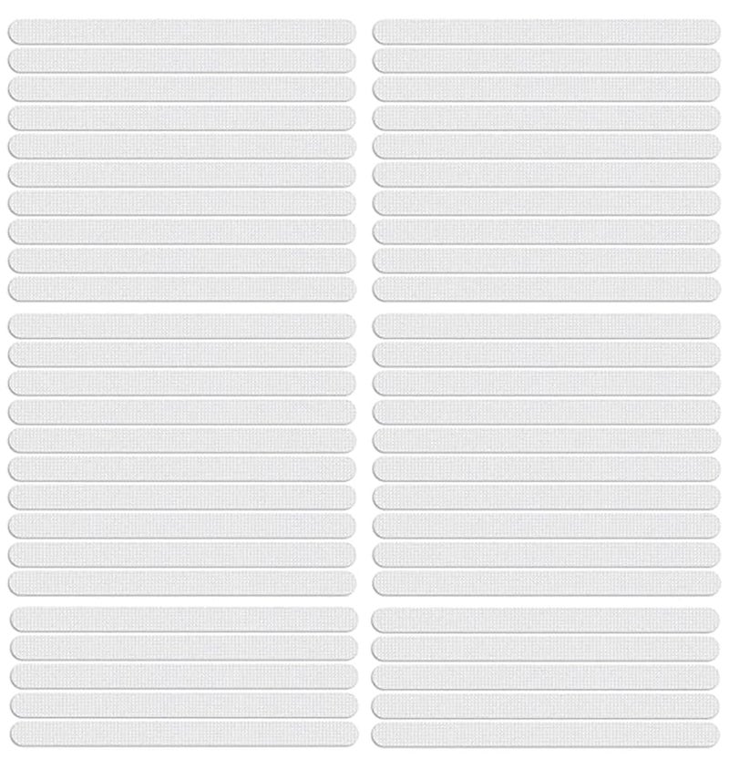 PRAYAS AntiSlip Strip Stickers Bathtub Safety Shower Treads with Scraper Bath Shower NonSlip Strip for Bath Shower Room Kitchens Baby Rooms Stairs Pack of 50 - Image 1