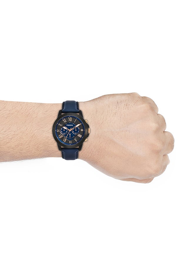 FOSSIL Men Analog Round Shape Leather Wrist Watch - Image 4