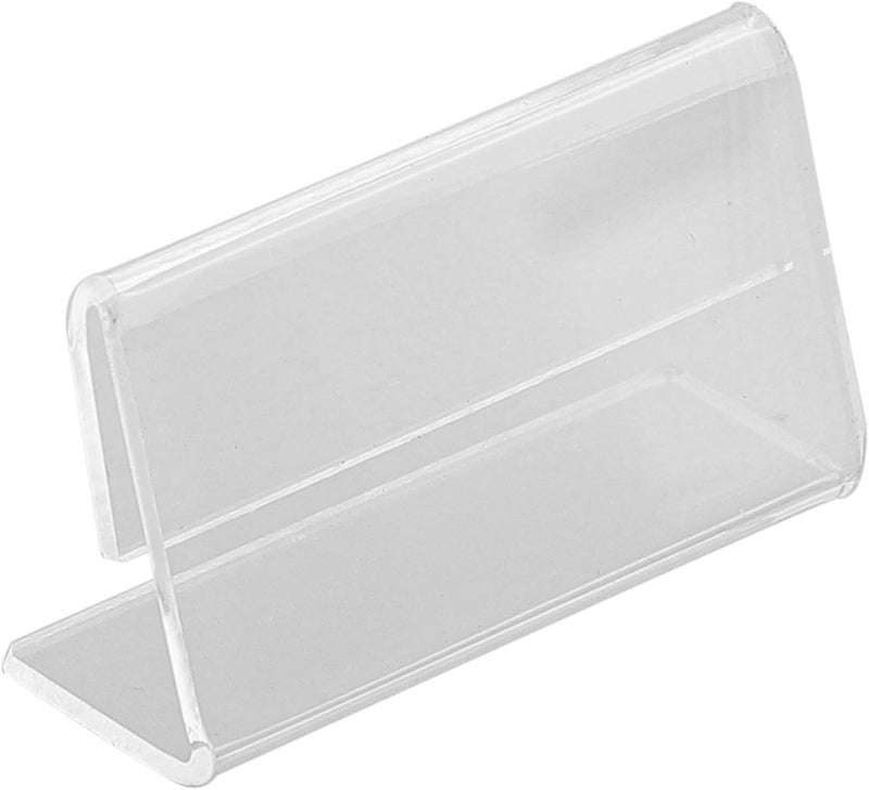 Set Of 40 Transparent for acrylic Sign Holders L Shape Design For Displaying Names And Labels In Offices Or Hotels(2 * 4cm) - Image 3