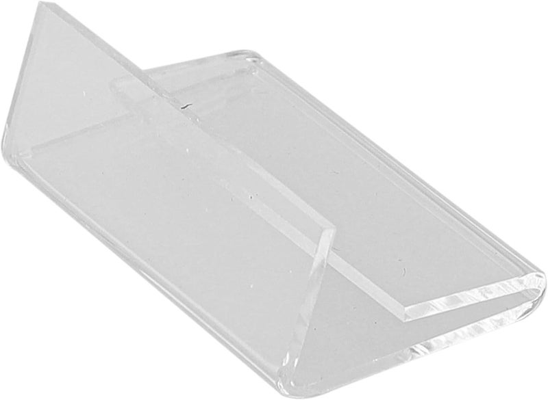 Set Of 40 Transparent for acrylic Sign Holders L Shape Design For Displaying Names And Labels In Offices Or Hotels(2 * 4cm) - Image 1