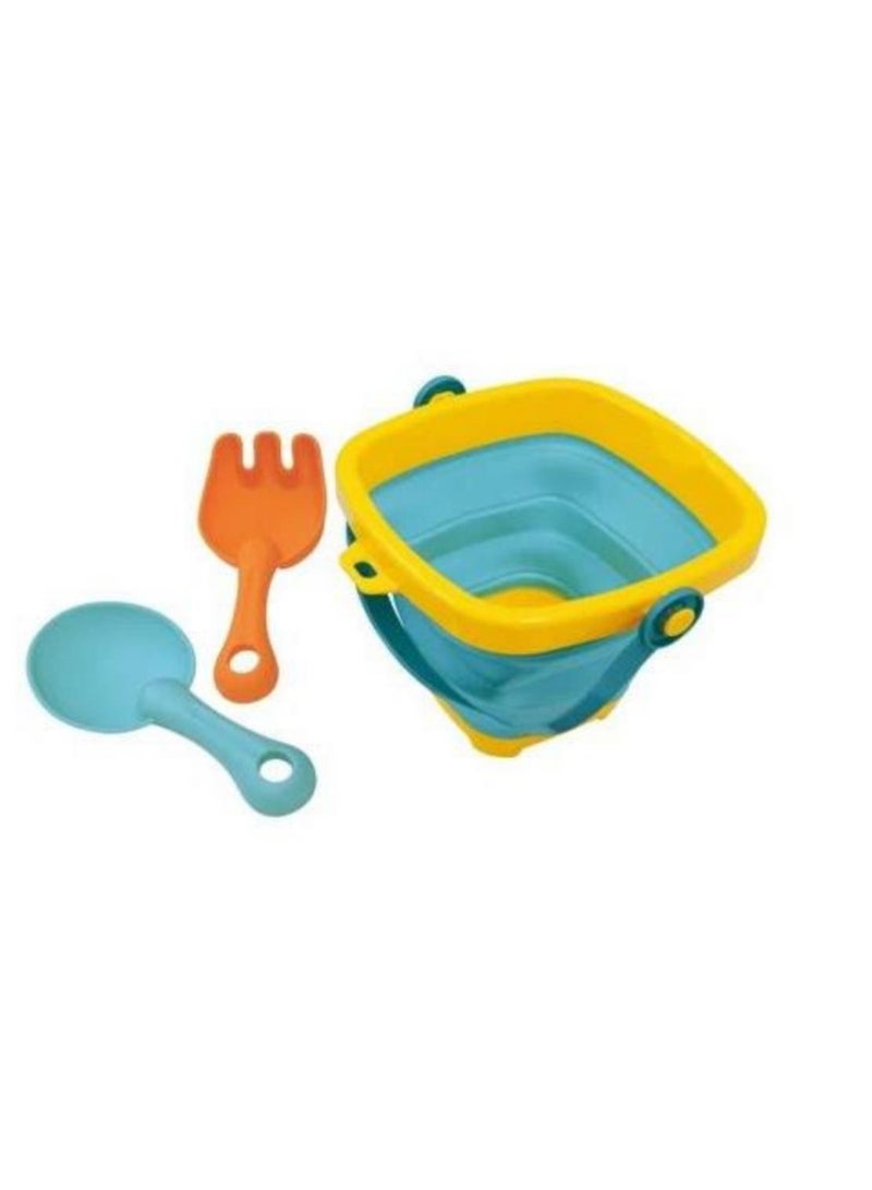 HUANGER Foldable beach bucket for boys and girls aged 12 months and above. - Image 2