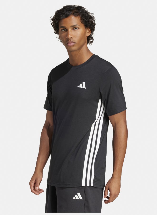 Adidas train essentials training feelready 3-stripes men's t-shirt - Image 1
