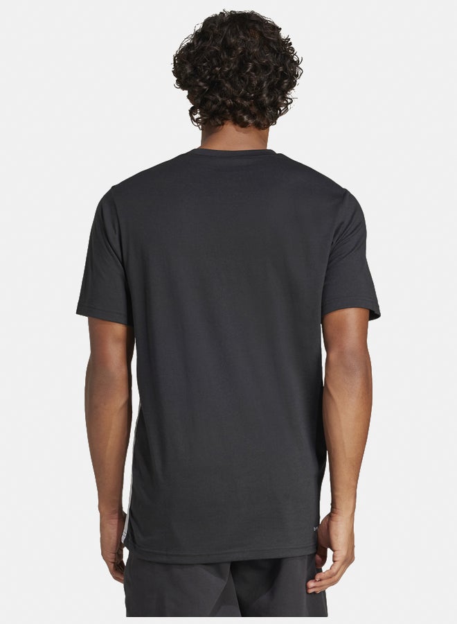 Adidas train essentials training feelready 3-stripes men's t-shirt - Image 4