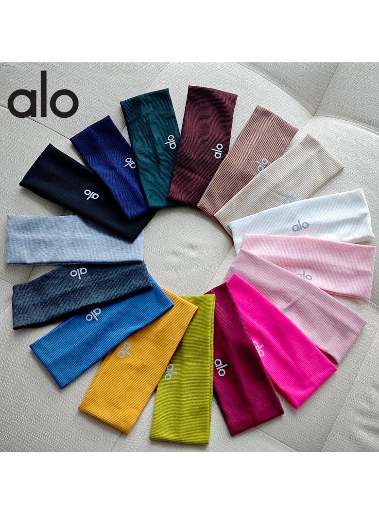 alo Running Hair Bands For Women, Girls' Sport Headbands, Sweat Bands for Sweat-Wicking, Soft Head Bands for Sports, Yoga  - Image 3