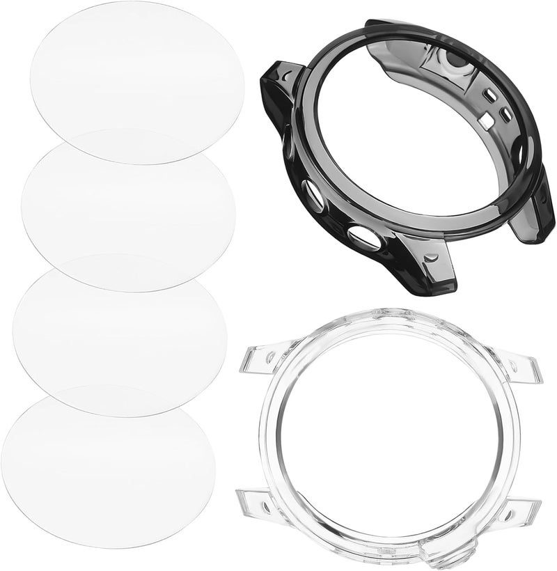 DOITOOL 2sets Pro Protective Cover Case Tempered Screen Protector Lightweight Bumper Shell for Watch Scratch and Crack Resistance Easy Installation - Image 1