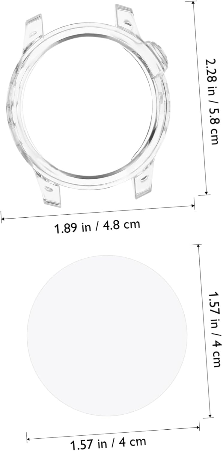 DOITOOL 2sets Pro Protective Cover Case Tempered Screen Protector Lightweight Bumper Shell for Watch Scratch and Crack Resistance Easy Installation - Image 2
