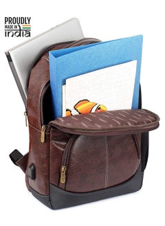 THE CLOWNFISH The Clownfish Fusion Series 26 Liter Laptop Backpack for 15.6 Inch Laptops (Chocolate)  - Image 4