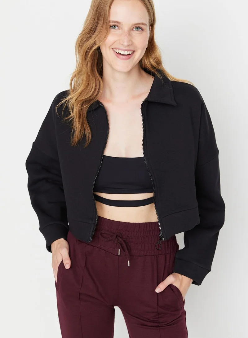 trendyol Zip Throgh Crop Jacket