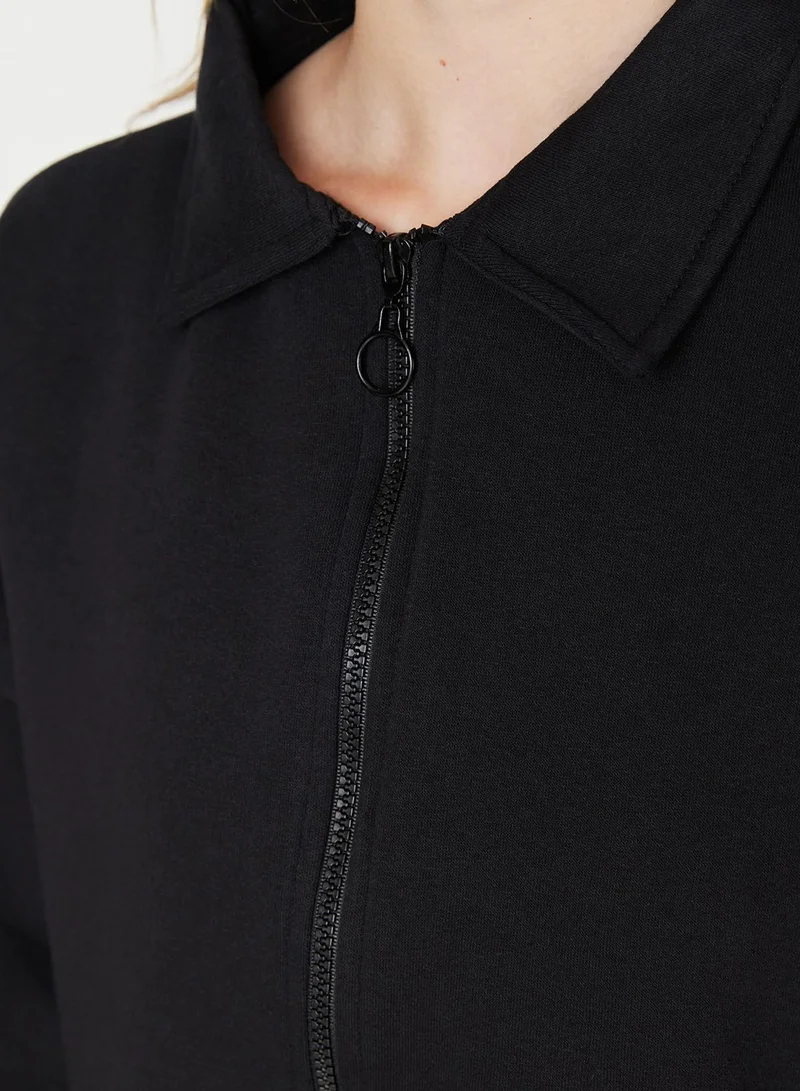 trendyol Zip Throgh Crop Jacket