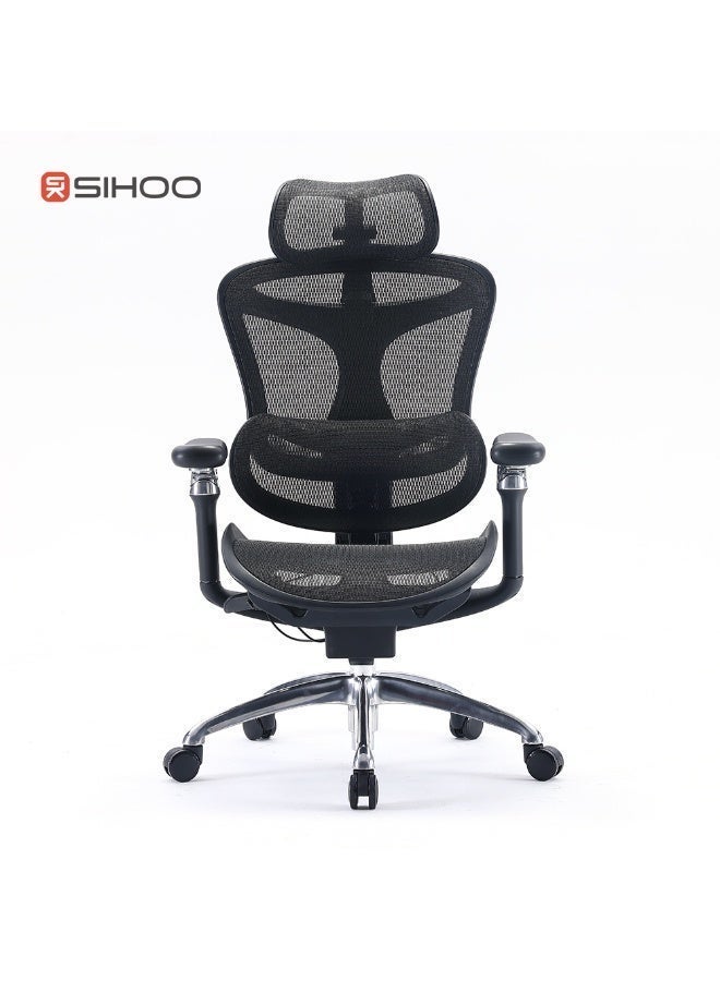 SIHOO Doro C300 Ergonomic Office Chair with Ultra Soft 3D Armrests, Dynamic Lumbar Support for Home Office Chair, Adjustable Backrest Desk Chair, Swivel Big and Tall Computer Chair Black - Image 1