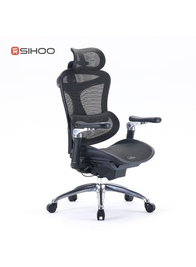 SIHOO Doro C300 Ergonomic Office Chair with Ultra Soft 3D Armrests, Dynamic Lumbar Support for Home Office Chair, Adjustable Backrest Desk Chair, Swivel Big and Tall Computer Chair Black - Image 2