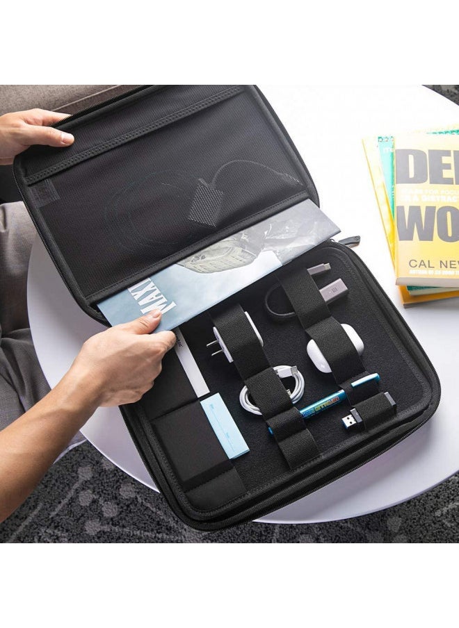 Tomtoc tomtoc Portfolio Case for iPad Pro 12.9-inch 2022/2021/2020, Protective Sleeve with Accessories Pocket, Carrying Storage Bag for iPad Pencil/Adapter/Hubs/Cables/Magic Keyboard, Fits Surface Pro 12.3  - Image 5