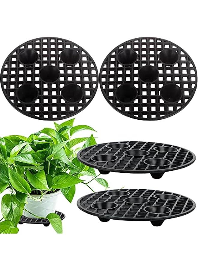 4 PCS Plant Pot Elevator 8 Inch Plant Risers for Pots Indoor Outdoor Heavy Duty Plant Stands Level Pot Elevator for Prevent Rot and Damage to The Floor