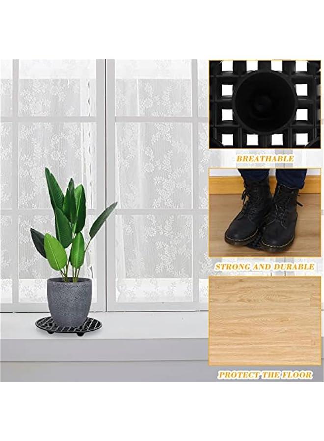 4 PCS Plant Pot Elevator 8 Inch Plant Risers for Pots Indoor Outdoor Heavy Duty Plant Stands Level Pot Elevator for Prevent Rot and Damage to The Floor