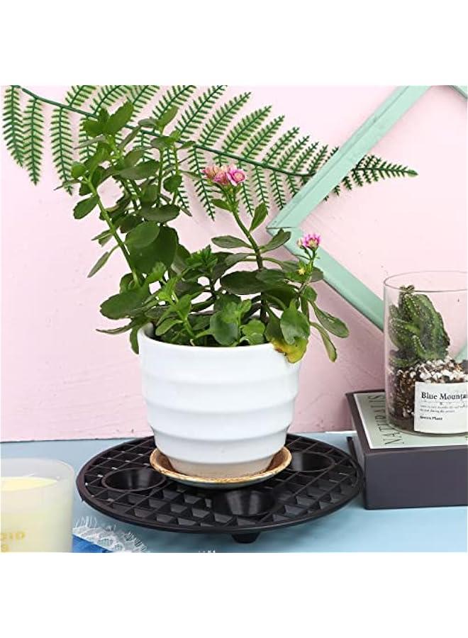 4 PCS Plant Pot Elevator 8 Inch Plant Risers for Pots Indoor Outdoor Heavy Duty Plant Stands Level Pot Elevator for Prevent Rot and Damage to The Floor