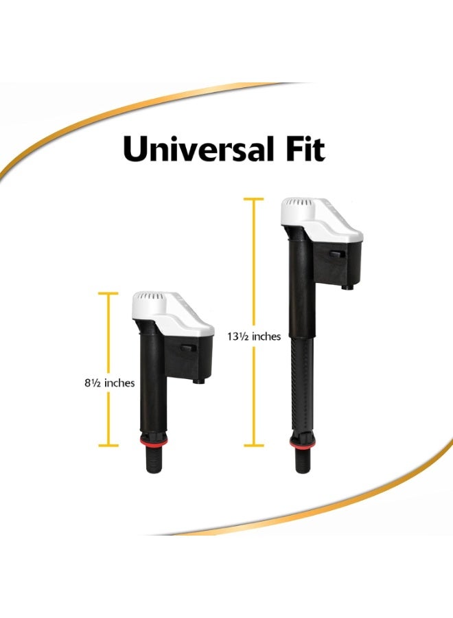 Korky Korky QuietFILL Toilet Fill Valve - Universal Fits 99% of Toilets - Easy Height Adjust for Fast Install, 528  - Image 2